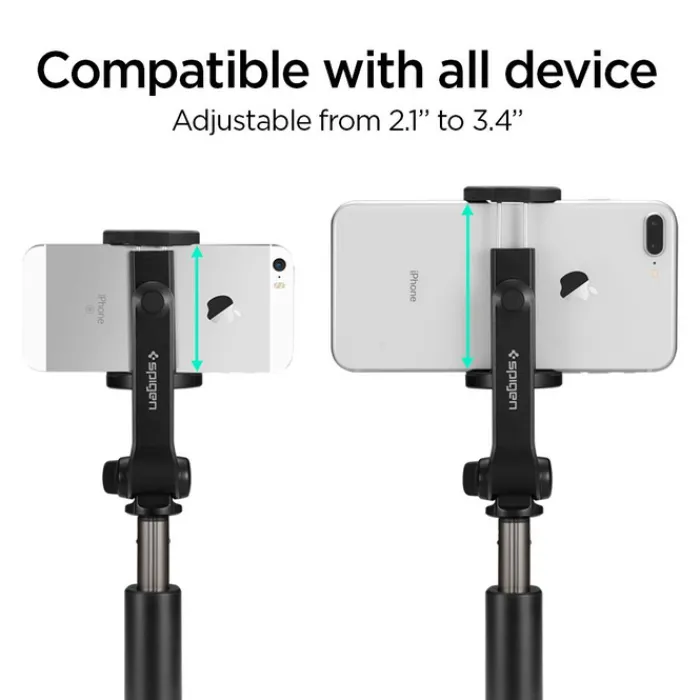 Spigen Selfie Stick-Kijek selfie Statyw S540w Wireless Selfie Stick Tripod Black