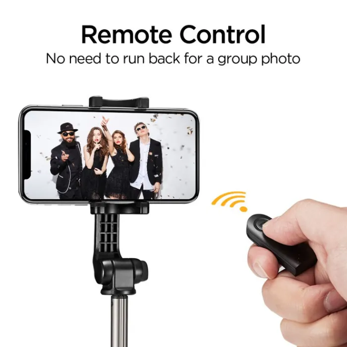 Spigen Selfie Stick-Kijek selfie Statyw S540w Wireless Selfie Stick Tripod Black
