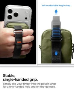Spigen Torby-ORGANIZER MAGSAFE POUCH TINTAPZIP OLIVE GREEN