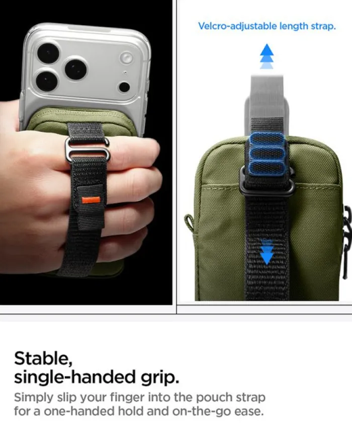 Spigen Torby-ORGANIZER MAGSAFE POUCH TINTAPZIP OLIVE GREEN