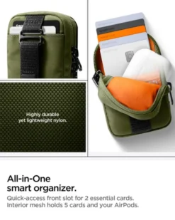 Spigen Torby-ORGANIZER MAGSAFE POUCH TINTAPZIP OLIVE GREEN