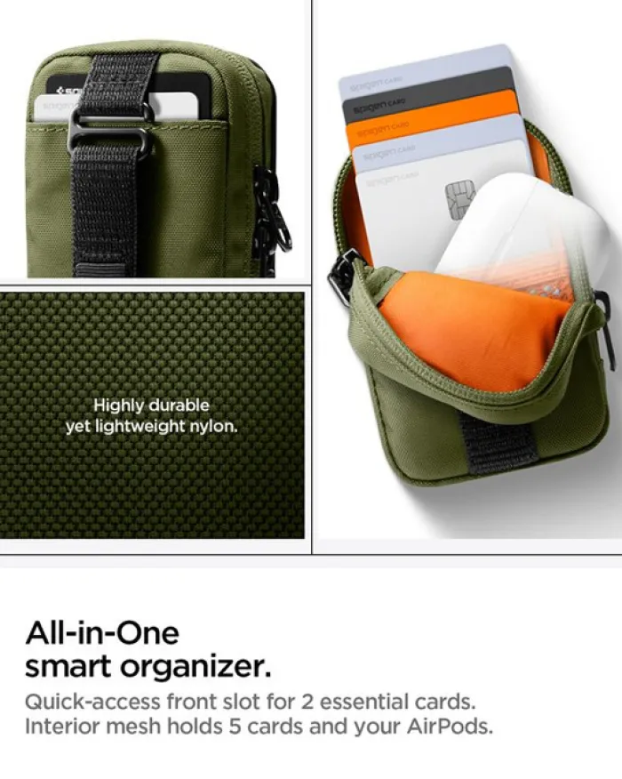 Spigen Torby-ORGANIZER MAGSAFE POUCH TINTAPZIP OLIVE GREEN