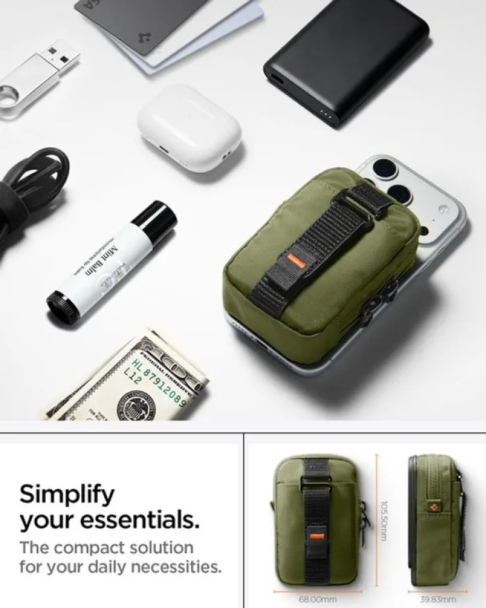 Spigen Torby-ORGANIZER MAGSAFE POUCH TINTAPZIP OLIVE GREEN
