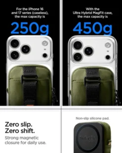 Spigen Torby-ORGANIZER MAGSAFE POUCH TINTAPZIP OLIVE GREEN