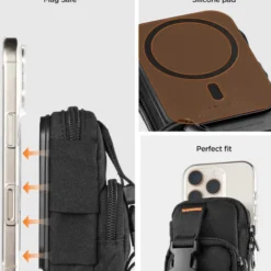 Spigen Torby-ORGANIZER MAGSAFE SNAP ZIP MAGSAFE POUCH BLACK