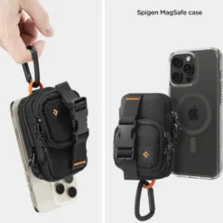 Spigen Torby-ORGANIZER MAGSAFE SNAP ZIP MAGSAFE POUCH BLACK