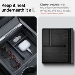 Spigen Tesla-ORGANIZER TESLA MODEL 3 2024 CONSOLE ORGANIZER BOTTOM BLACK