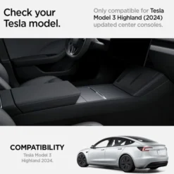 Spigen Tesla-ORGANIZER TESLA MODEL 3 2024 CONSOLE ORGANIZER BOTTOM BLACK