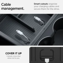 Spigen Tesla-Organizer Tesla Model 3 2024 Console Organizer Bottom Black