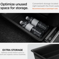 Spigen Tesla-ORGANIZER TESLA MODEL Y UNDERSEAT STORAGE BOX BLACK