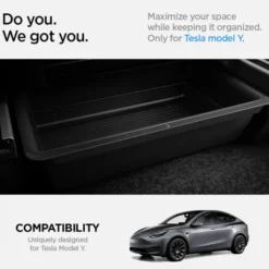 Spigen Tesla-ORGANIZER TESLA MODEL Y UNDERSEAT STORAGE BOX BLACK