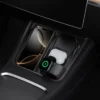 Spigen Ładowarki|Tesla-ORGANIZER Z UCHWYTEM DO ŁADOWARKI TESLA MODEL Y/3 3W1 WIRELESS CHARGING HUB MOUNT BLACK