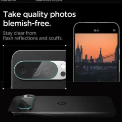 Spigen Pixel 10 Pro|Pixel 10-OSŁONA APARATU GOOGLE PIXEL 10 PRO OPTIK GLAS.TR CAMERA PROTECTOR 2-PACK CRYSTAL CLEAR
