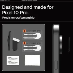 Spigen Pixel 10 Pro Xl|Google-OSŁONA APARATU GOOGLE PIXEL 10 PRO XL OPTIK GLAS.TR CAMERA PROTECTOR 2-PACK CRYSTAL CLEAR