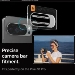 Spigen Pixel 10 Pro Xl|Google-OSŁONA APARATU GOOGLE PIXEL 10 PRO XL OPTIK GLAS.TR CAMERA PROTECTOR 2-PACK CRYSTAL CLEAR