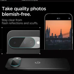 Spigen Pixel 10|Google-OSŁONA APARATU GOOGLE PIXEL 10 OPTIK GLAS.TR CAMERA PROTECTOR 2-PACK CRYSTAL CLEAR
