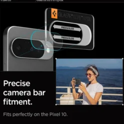 Spigen Pixel 10|Google-OSŁONA APARATU GOOGLE PIXEL 10 OPTIK GLAS.TR CAMERA PROTECTOR 2-PACK CRYSTAL CLEAR