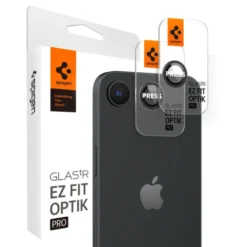 Spigen Iphone 17E|Apple-OSŁONA APARATU IPHONE 17e/16e OPTIK PRO GLAS.TR ”EZ FIT” CAMERA PROTECTOR 2-PACK CZARNA