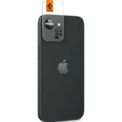 Spigen Iphone 17E|Apple-OSŁONA APARATU IPHONE 17e/16e OPTIK PRO GLAS.TR ”EZ FIT” CAMERA PROTECTOR 2-PACK CZARNA