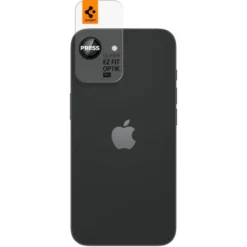 Spigen Iphone 17E|Apple-OSŁONA APARATU IPHONE 17e/16e OPTIK PRO GLAS.TR ”EZ FIT” CAMERA PROTECTOR 2-PACK CZARNA