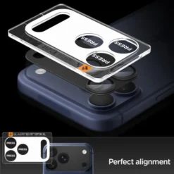 Spigen Iphone 17 Pro Max|Apple-OSŁONA APARATU IPHONE 17 PRO MAX OPTIK PRO XL GLAS.TR ”EZ FIT” CAMERA PROTECTOR BLACK