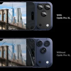 Spigen Iphone 17 Pro Max|Apple-OSŁONA APARATU IPHONE 17 PRO MAX OPTIK PRO XL GLAS.TR ”EZ FIT” CAMERA PROTECTOR BLACK