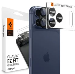 Spigen Iphone 17 Pro|Apple-OSŁONA APARATU IPHONE 17 PRO OPTIK PRO XL GLAS.TR ”EZ FIT” CAMERA PROTECTOR BLACK