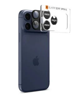 Spigen Iphone 17 Pro|Apple-OSŁONA APARATU IPHONE 17 PRO OPTIK PRO XL GLAS.TR ”EZ FIT” CAMERA PROTECTOR BLACK