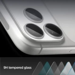 Spigen Iphone 17 Pro Max|Apple-OSŁONA APARATU IPHONE 17 PRO MAX OPTIK PRO XL GLAS.TR ”EZ FIT” CAMERA PROTECTOR SILVER