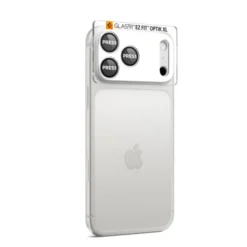 Spigen Iphone 17 Pro Max|Apple-OSŁONA APARATU IPHONE 17 PRO MAX OPTIK PRO XL GLAS.TR ”EZ FIT” CAMERA PROTECTOR SILVER