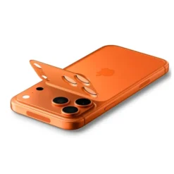 Spigen Iphone 17 Pro|Apple-OSŁONA APARATU IPHONE 17 PRO OPTIK PRO XL GLAS.TR ”EZ FIT” CAMERA PROTECTOR ORANGE