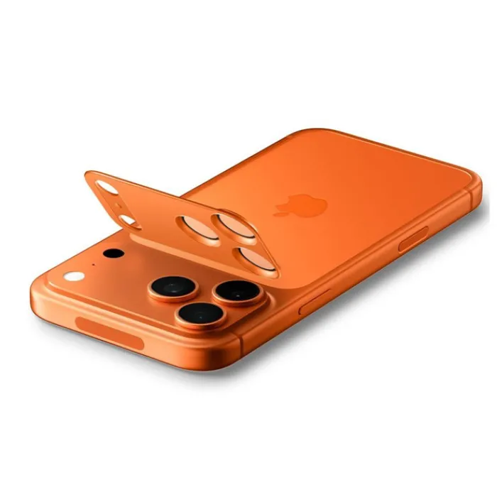 Spigen Iphone 17 Pro Max|Apple-OSŁONA APARATU IPHONE 17 PRO MAX OPTIK PRO XL GLAS.TR ”EZ FIT” CAMERA PROTECTOR ORANGE