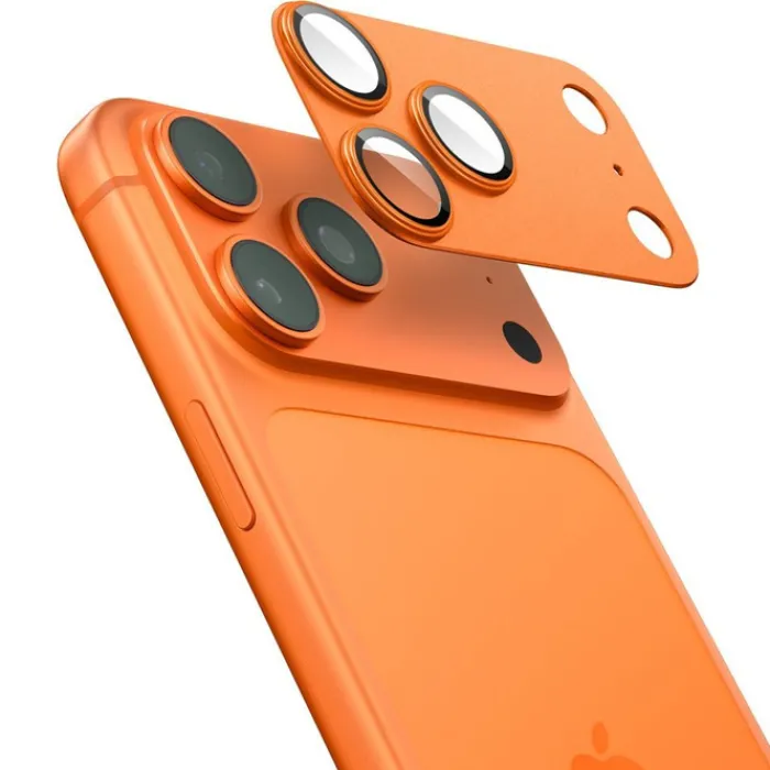 Spigen Iphone 17 Pro Max|Apple-OSŁONA APARATU IPHONE 17 PRO MAX OPTIK PRO XL GLAS.TR ”EZ FIT” CAMERA PROTECTOR ORANGE