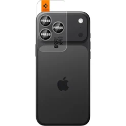 Spigen Iphone 17 Pro Max|Iphone 15 Pro-OSŁONA APARATU IPHONE 14 PRO / MAX / 15 PRO / MAX /16 PRO / MAX / 17 PRO / MAX OPTIK PRO GLAS.TR ”EZ FIT” 2-PACK GREY