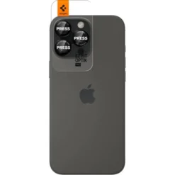 Spigen Iphone 17 Pro Max|Iphone 15 Pro-OSŁONA APARATU IPHONE 14 PRO / 14 PRO MAX / 15 PRO / 15 PRO MAX / 16 PRO / 16 PRO MAX OPTIK PRO L-SERIES GLAS.TR ”EZ FIT” 2-PACK BLACK