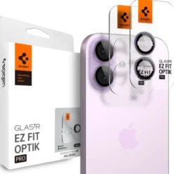 Spigen Iphone 17|Apple-OSŁONA APARATU IPHONE 16 / 16 PLUS / 17 OPTIK PRO GLAS.TR ”EZ FIT” CAMERA PROTECTOR 2-PACK PURPLE