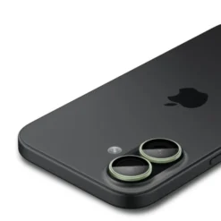 Spigen Iphone 17|Apple-OSŁONA APARATU IPHONE 16 / 16 PLUS / 17 OPTIK PRO GLAS.TR ”EZ FIT” CAMERA PROTECTOR 2-PACK GREEN