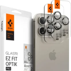 Spigen Iphone 17 Pro Max|Iphone 15 Pro-OSŁONA APARATU IPHONE 15 PRO / MAX / 16 PRO / MAX OPTIK.TR EZ FIT 2-PACK NATURAL TITANIUM