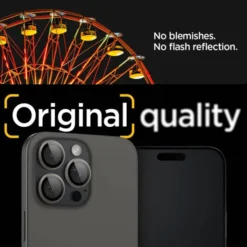 Spigen Iphone 17 Pro Max|Iphone 15 Pro-OSŁONA APARATU IPHONE 15 PRO / MAX / 16 PRO / MAX OPTIK.TR EZ FIT 2-PACK NATURAL TITANIUM