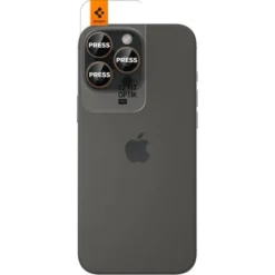 Spigen Iphone 17 Pro Max|Iphone 15 Pro-OSŁONA APARATU IPHONE 15 PRO / PRO MAX / 16 PRO / PRO MAX OPTIK PRO GLAS.TR ”EZ FIT” 2-PACK DESERT TITANIUM