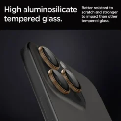 Spigen Iphone 17 Pro Max|Iphone 15 Pro-OSŁONA APARATU IPHONE 15 PRO / PRO MAX / 16 PRO / PRO MAX OPTIK PRO GLAS.TR ”EZ FIT” 2-PACK DESERT TITANIUM