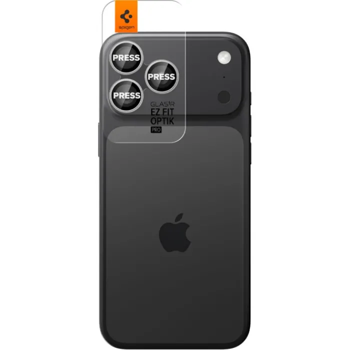 Spigen Iphone 17 Pro Max|Iphone 15 Pro-OSŁONA APARATU IPHONE 14 PRO / MAX / 15 PRO / MAX /16 PRO / MAX / 17 PRO / MAX OPTIK PRO GLAS.TR ”EZ FIT” 2-PACK SILVER