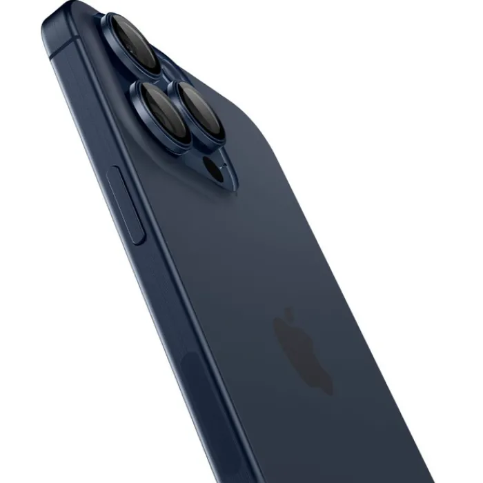 Spigen Iphone 17 Pro Max|Iphone 15 Pro-OSŁONA APARATU IPHONE 15 PRO/ 15 PRO MAX / 17 PRO / 17 PRO MAX OPTIK.TR ”EZ FIT” 2-PACK BLUE TITANIUM