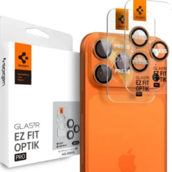 Spigen Iphone 17 Pro Max|Iphone 15 Pro-OSŁONA APARATU IPHONE 17 PRO / MAX OPTIK PRO GLAS.TR ”EZ FIT” 2-PACK ORANGE