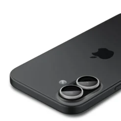 Spigen Iphone 17|Apple-OSŁONA APARATU IPHONE 16 / 16 PLUS / 17 OPTIK PRO GLAS.TR ”EZ FIT” CAMERA PROTECTOR 2-PACK SILVER
