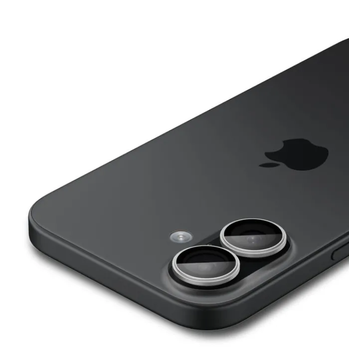 Spigen Iphone 17|Apple-OSŁONA APARATU IPHONE 16 / 16 PLUS / 17 OPTIK PRO GLAS.TR ”EZ FIT” CAMERA PROTECTOR 2-PACK SILVER