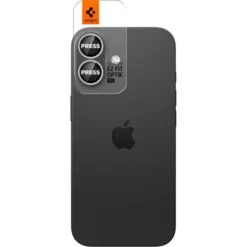 Spigen Iphone 17|Apple-OSŁONA APARATU IPHONE 16 / 16 PLUS / 17 OPTIK PRO GLAS.TR ”EZ FIT” CAMERA PROTECTOR 2-PACK SILVER