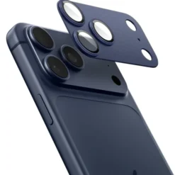 Spigen Iphone 17 Pro|Apple-OSŁONA APARATU IPHONE 17 PRO OPTIK PRO XL GLAS.TR ”EZ FIT” CAMERA PROTECTOR BLUE