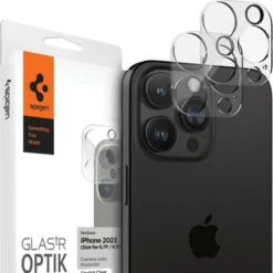 Spigen Iphone 15 Pro|Iphone 14 Pro-OSŁONA APARATU IPHONE 14 PRO / PRO MAX / 15 PRO / 15 PRO MAX / 16 PRO / 16 PRO MAX OPTIK.TR 2-PACK CRYSTAL CLEAR
