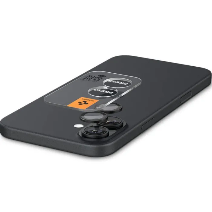 Spigen Iphone 16 Plus|Apple-OSŁONA APARATU OPTIK PRO GLAS.TR ”EZ FIT” CAMERA PROTECTOR 2-PACK IPHONE 16 / 16 PLUS BLACK